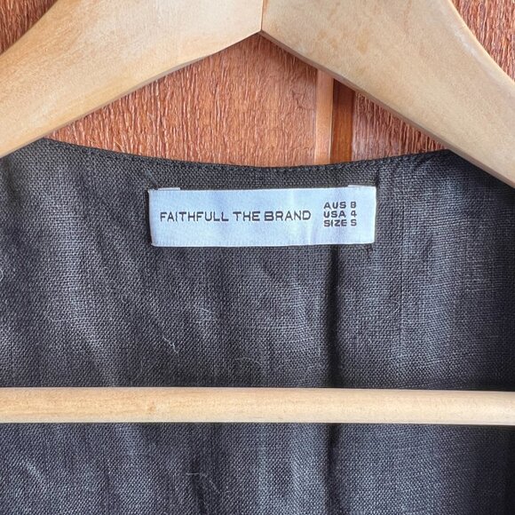 FAITHFULL THE BRAND Maya Black Vest Small Sold Out - Picture 12 of 14
